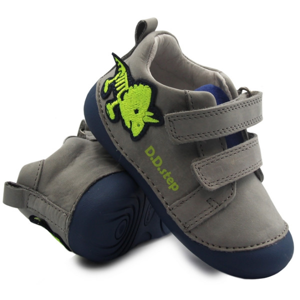 Buty do nauki chodzenia dla chłopca na jesień DD Step s015-372a Grey