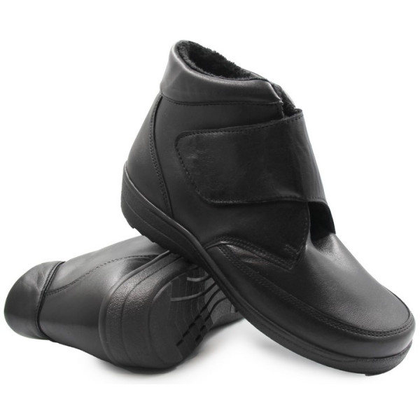 Skórzane buty damskie Comfortabel 990223-01 czarne