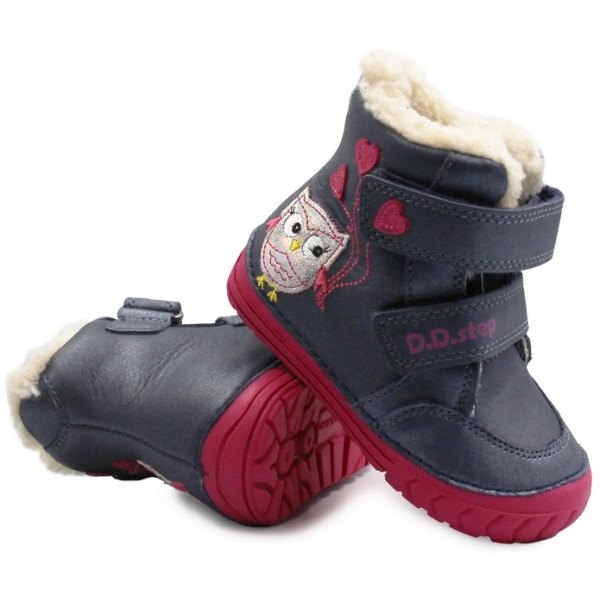 Buty zimowe dziewczęce śniegowce ocieplane D.D.Step W029-362AY
