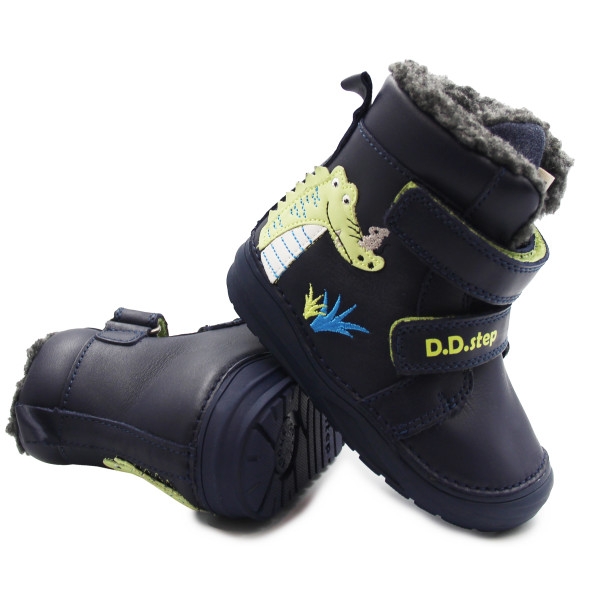 Ocieplane buty zimowe dla chłopca D.D.Step W071-318T krokodyl